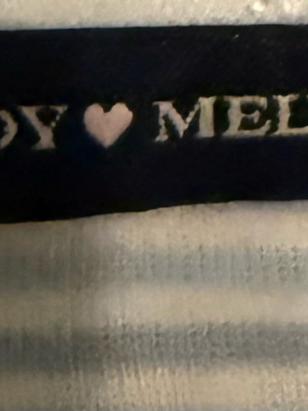 Brandy Melville Blue & White Striped Ribbed Baby Tee - Picture 2 of 2